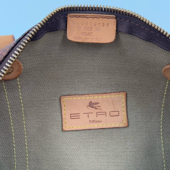 EUC Authentic Etro Milano Papillon Style Bag - Picture 14 of 15